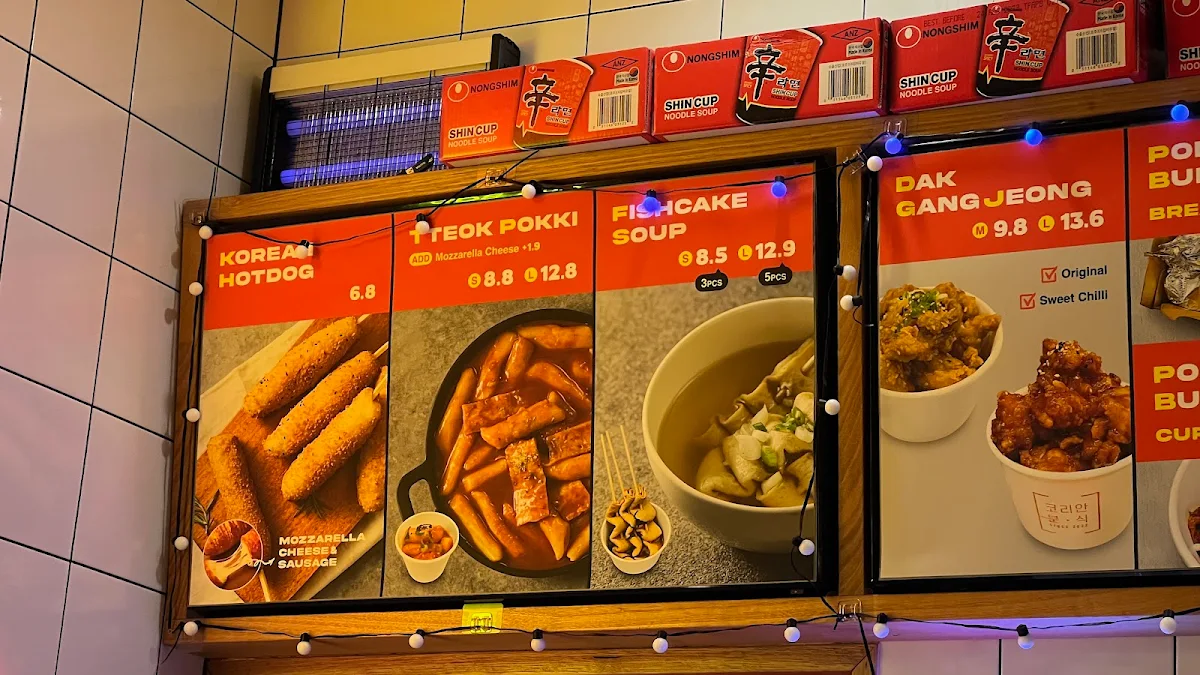 Menu, K Street Food