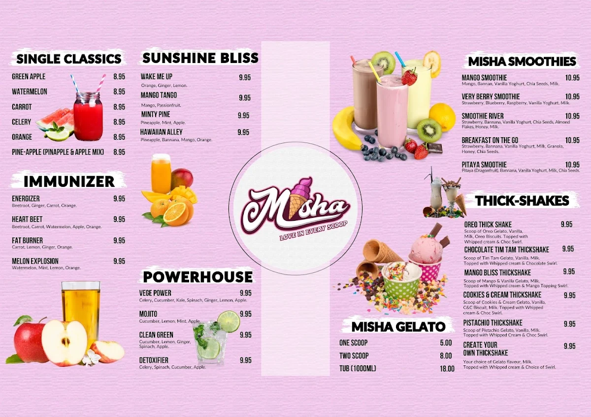 Menu, The Cheesy Slice
