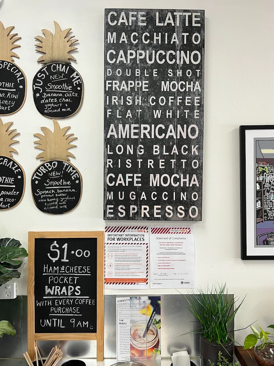 Menu, The Shack - Espresso Bar