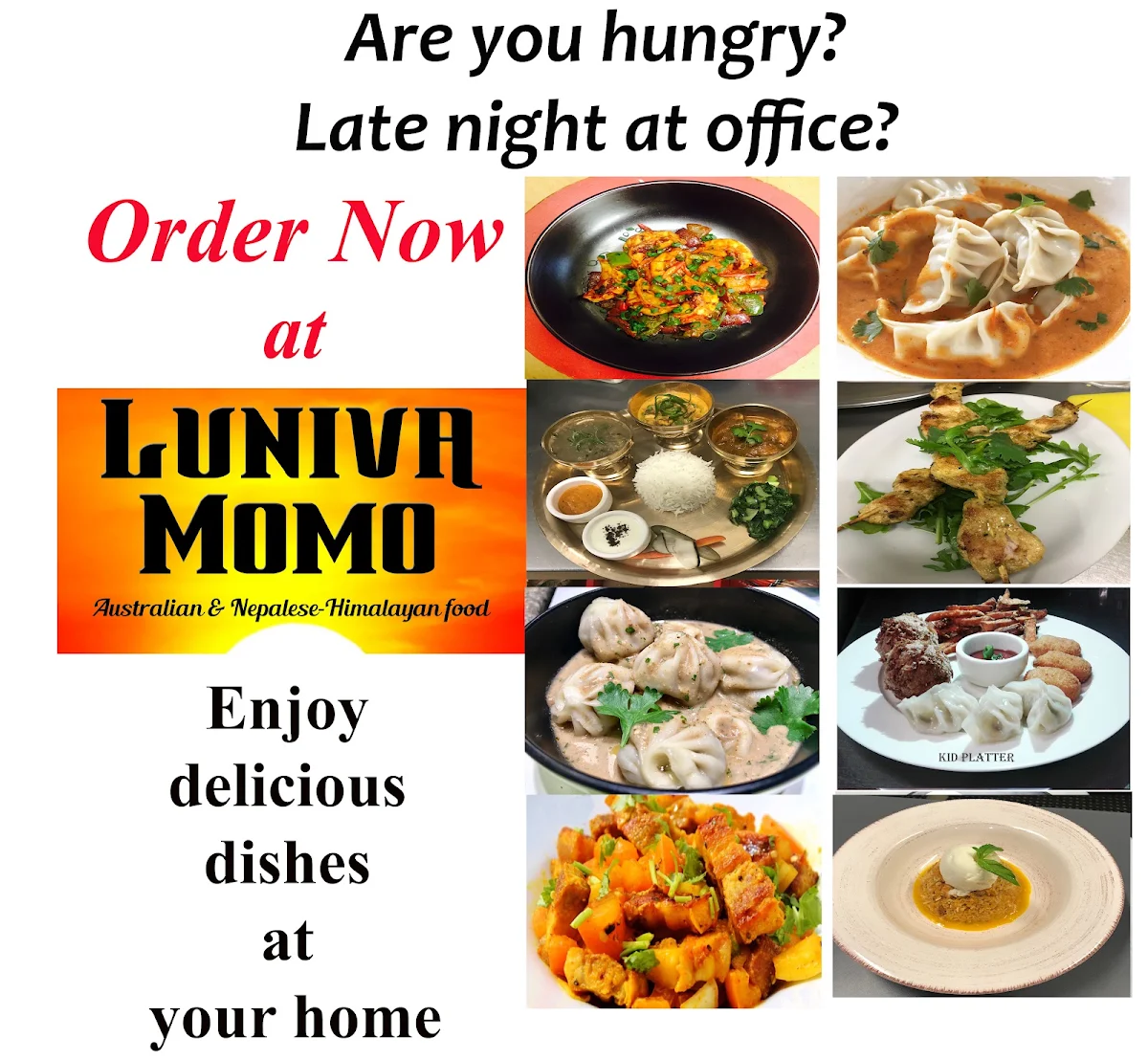 Menu, Luniva MoMo Cafe Restaurant