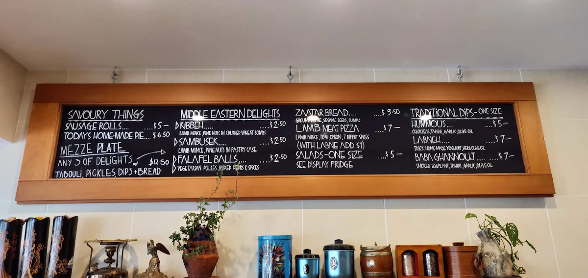 Menu, The Blue Bay Store