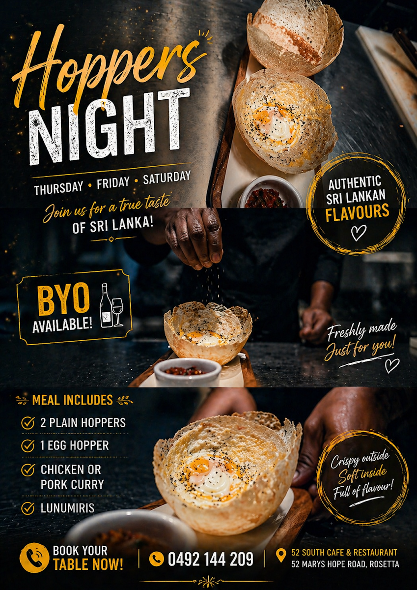 Menu, 52 South Cafe & Restaurant