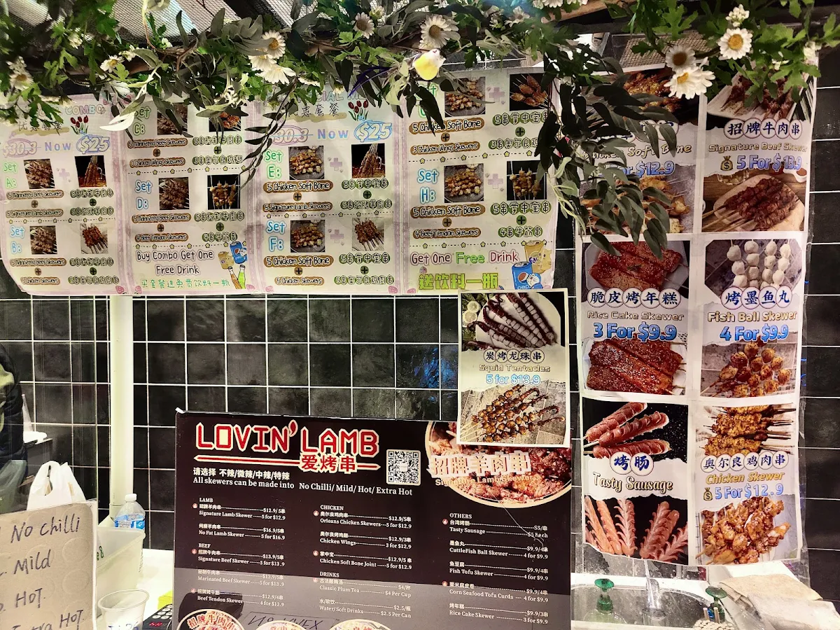 Menu, Lovin' Lamb Burwood
