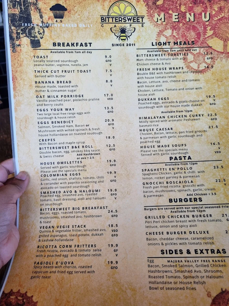 Menu, Bittersweet