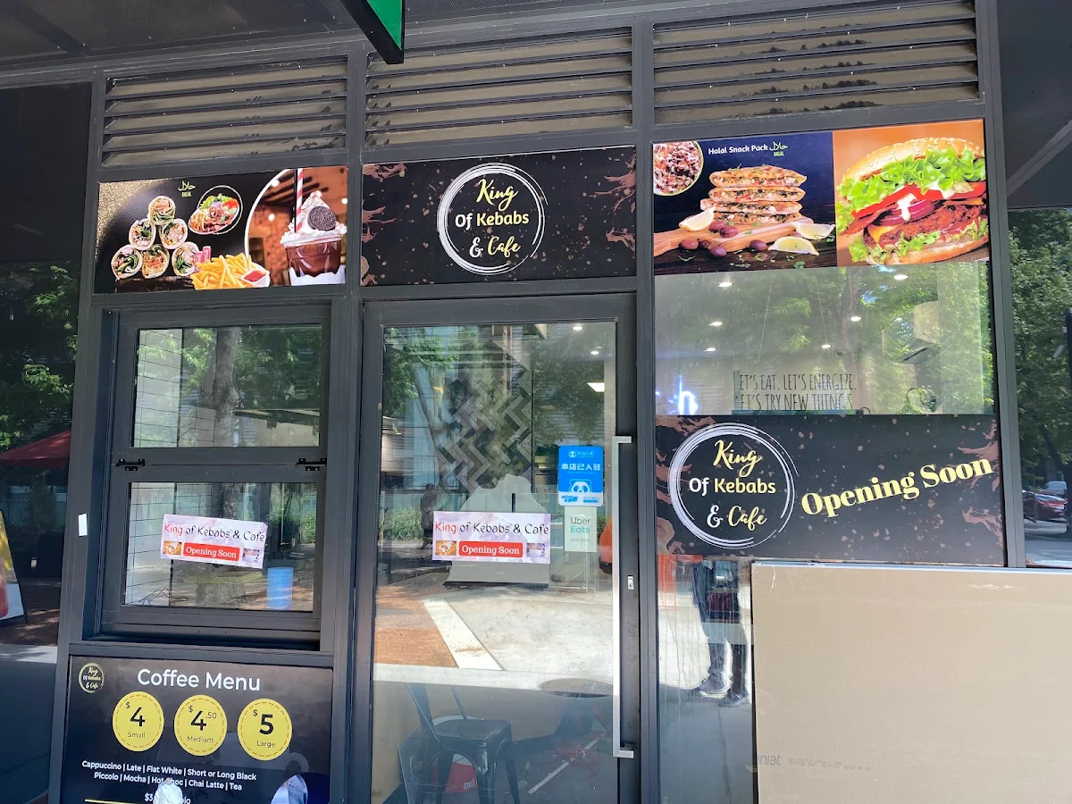 Menu, King of Kebabs & Cafe