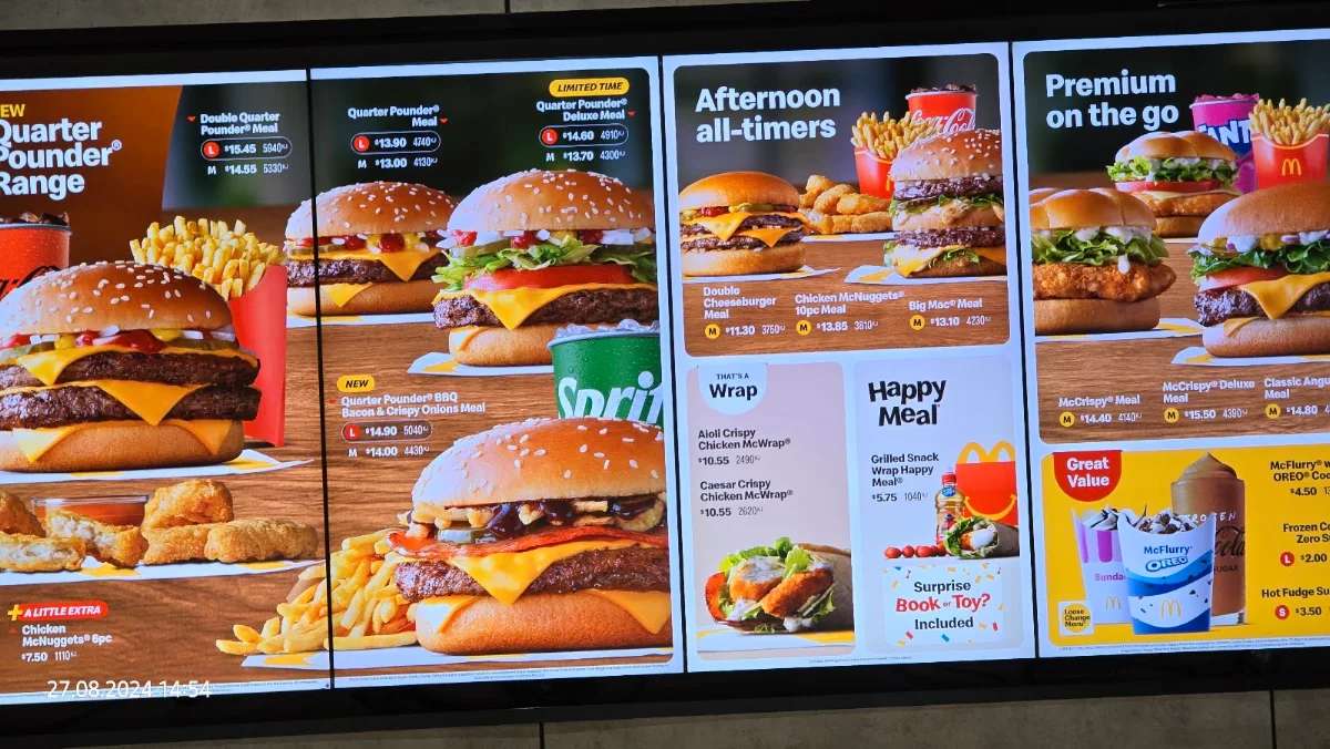 Menu, McDonald's Warrawong