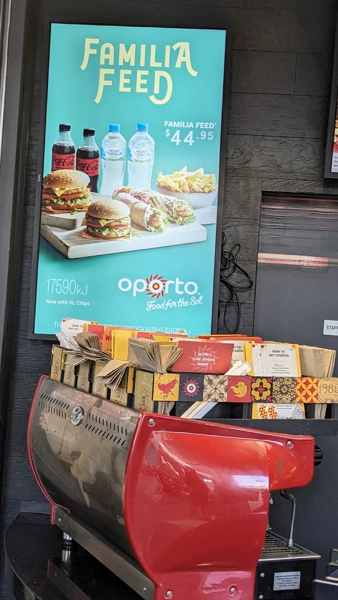 Menu, Oporto Harbour Town