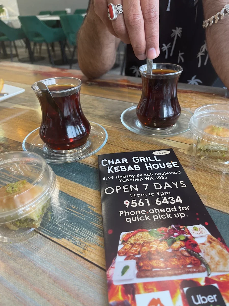 Menu, Char Grill Kebab House