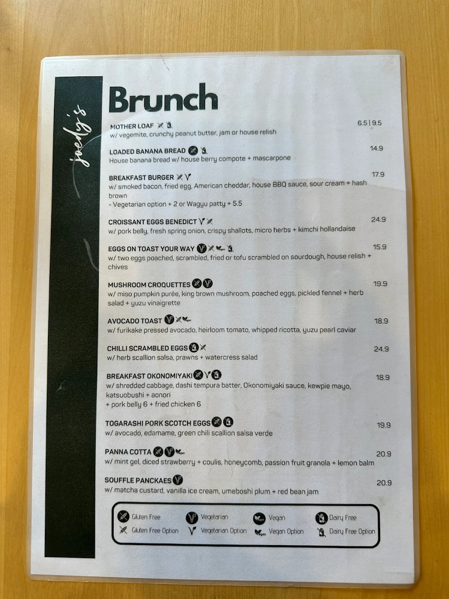 Menu, Bobby’s Wine Bar & Espresso
