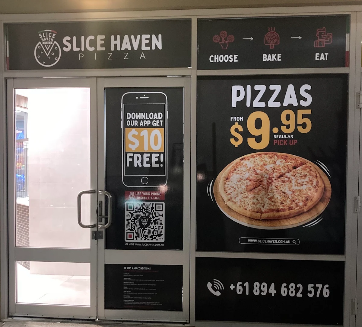 Menu, Slice Haven Pizza