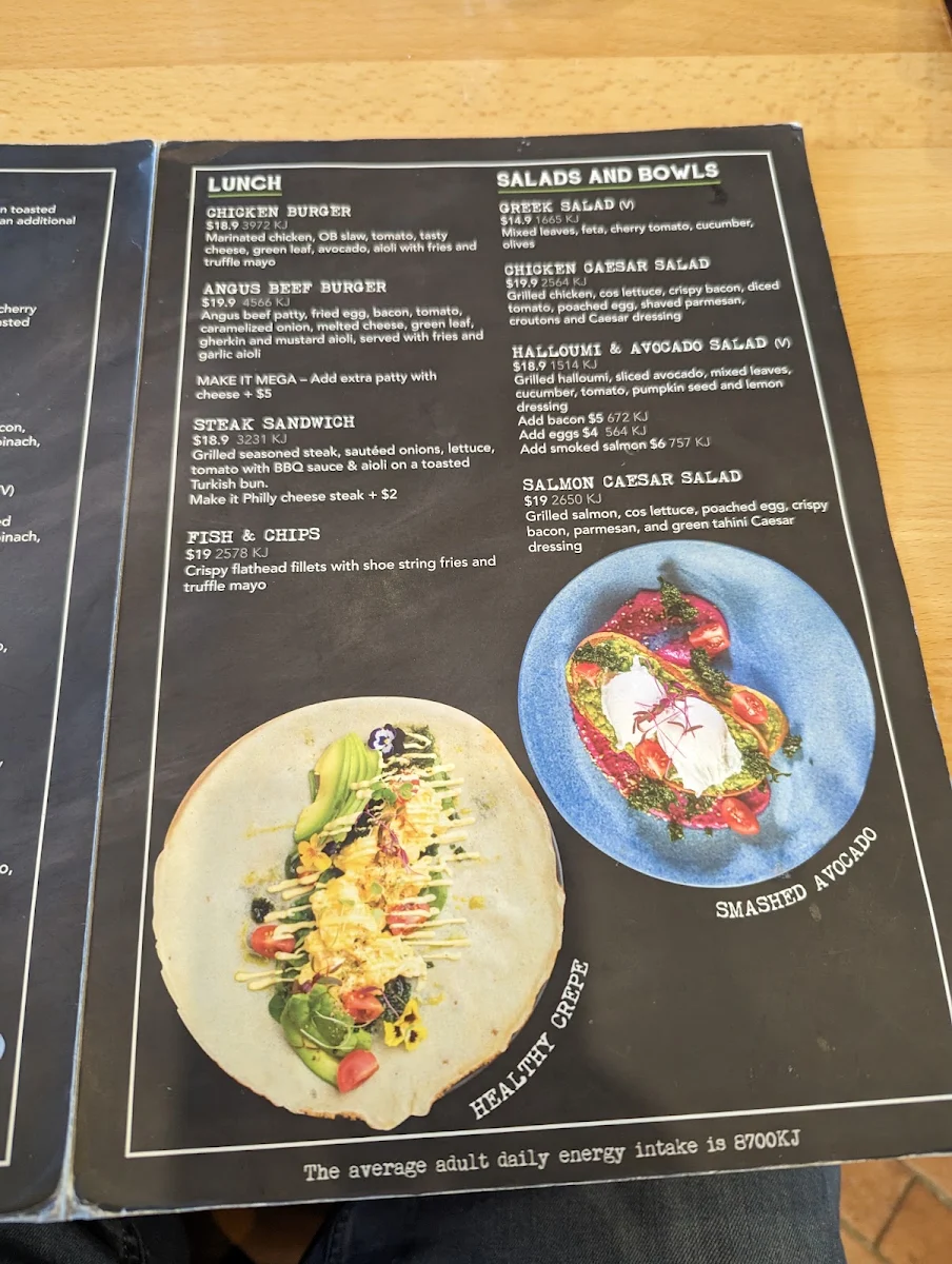 Menu, Oliver Brown
