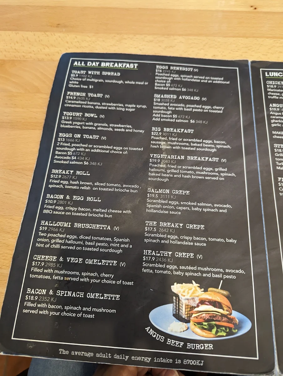 Menu, Oliver Brown