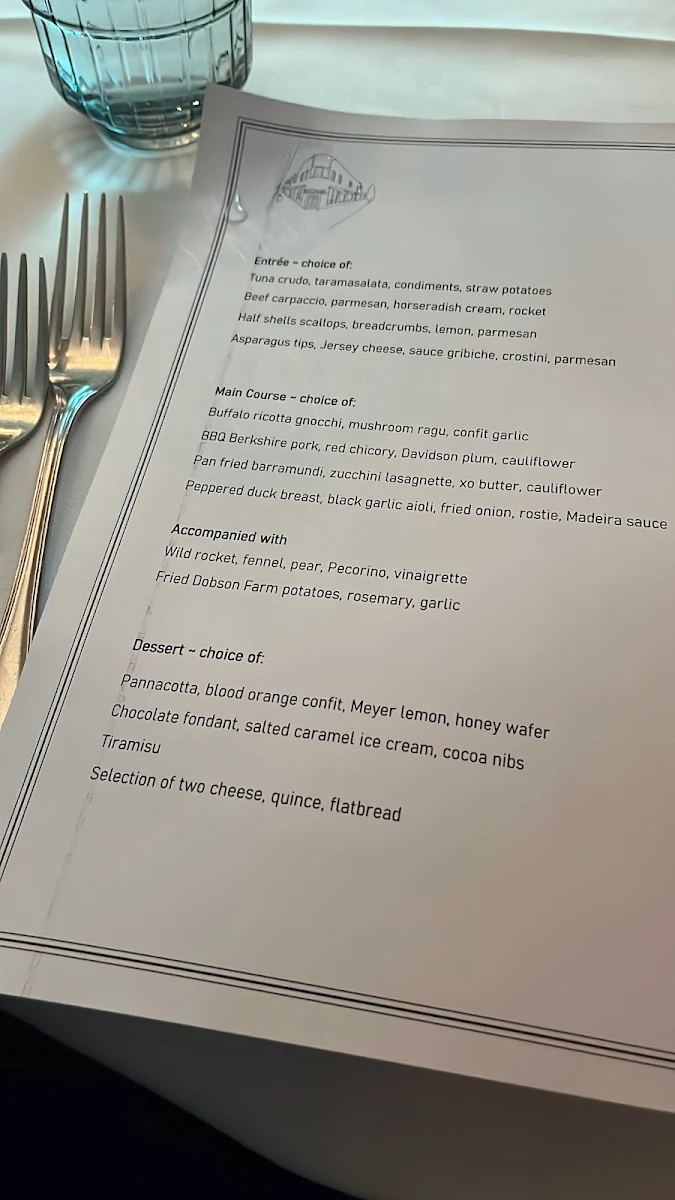 Menu, Centonove