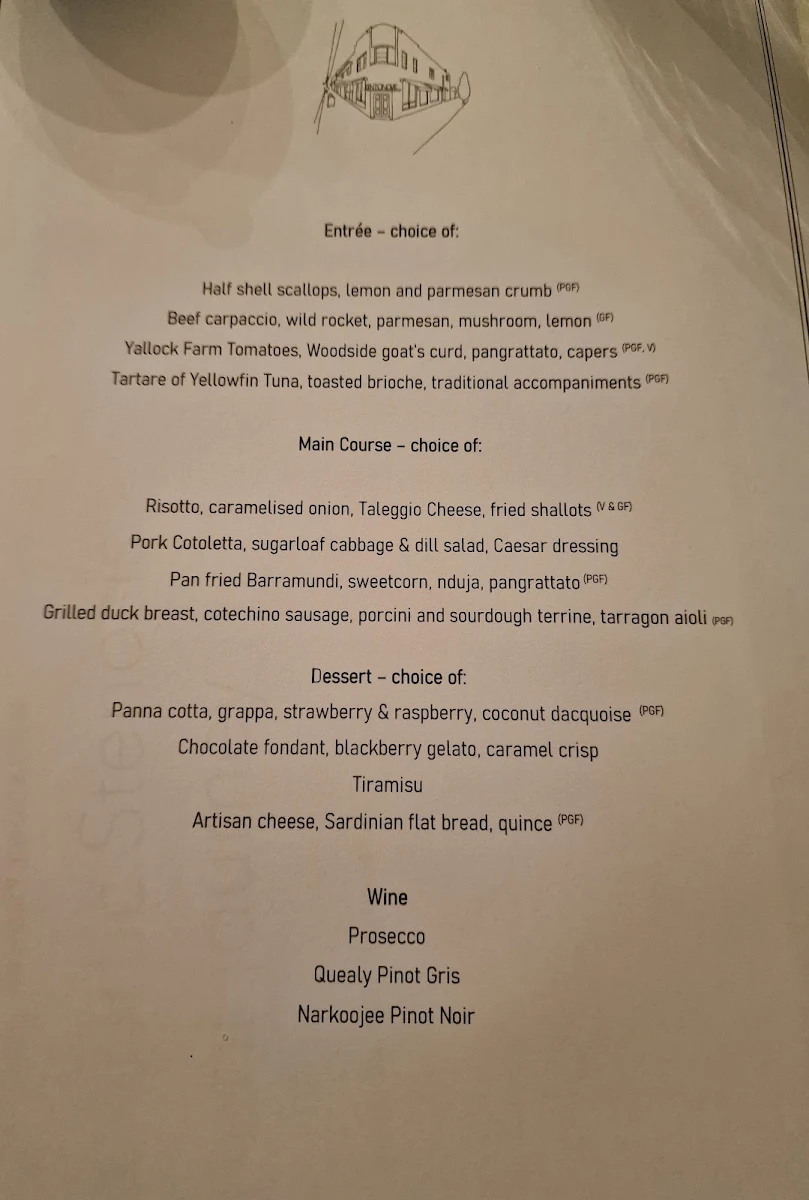 Menu, Centonove