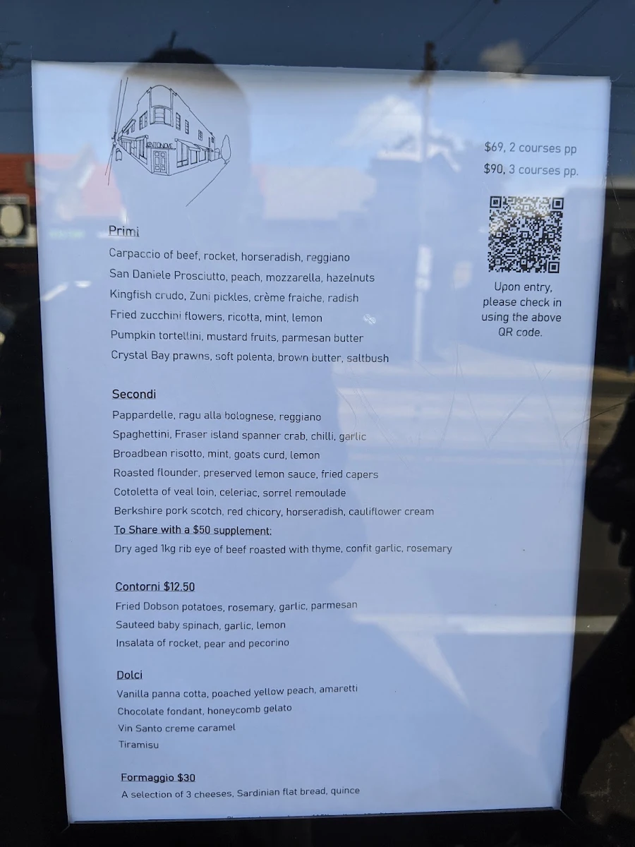 Menu, Centonove