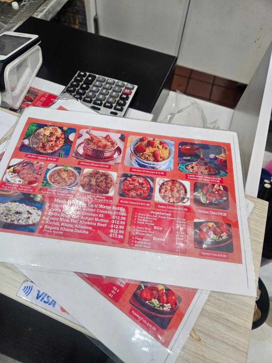 Menu, Grand Paradise Auburn