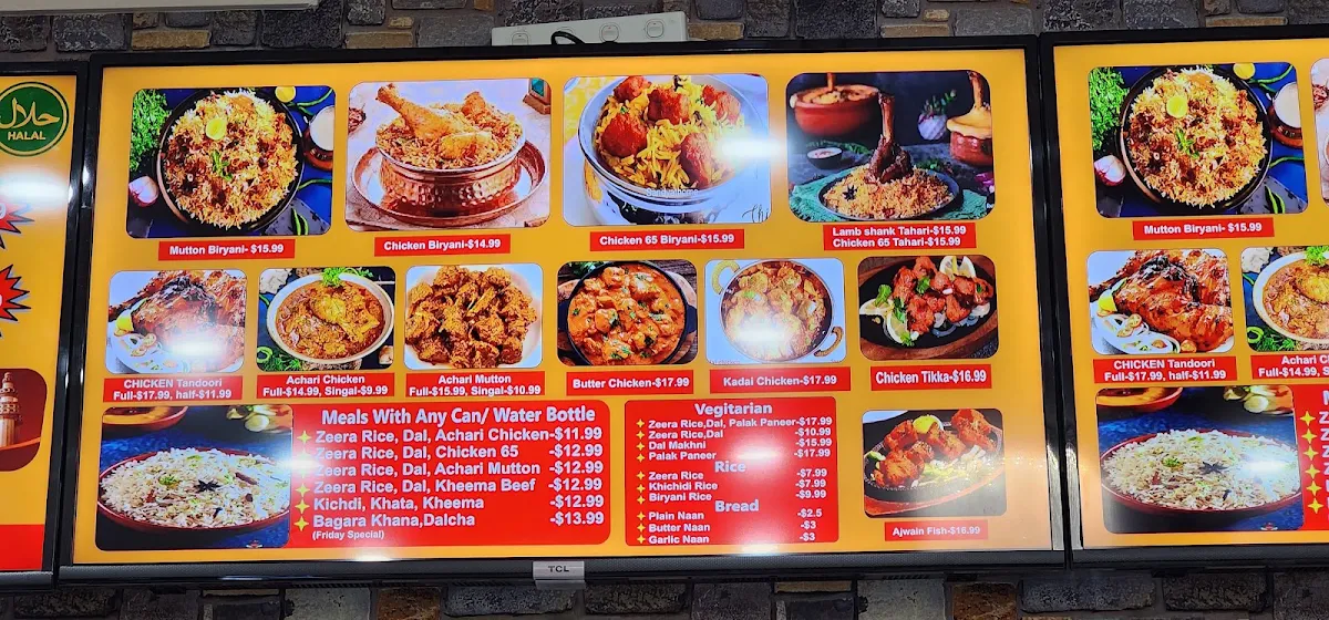 Menu, Grand Paradise Auburn