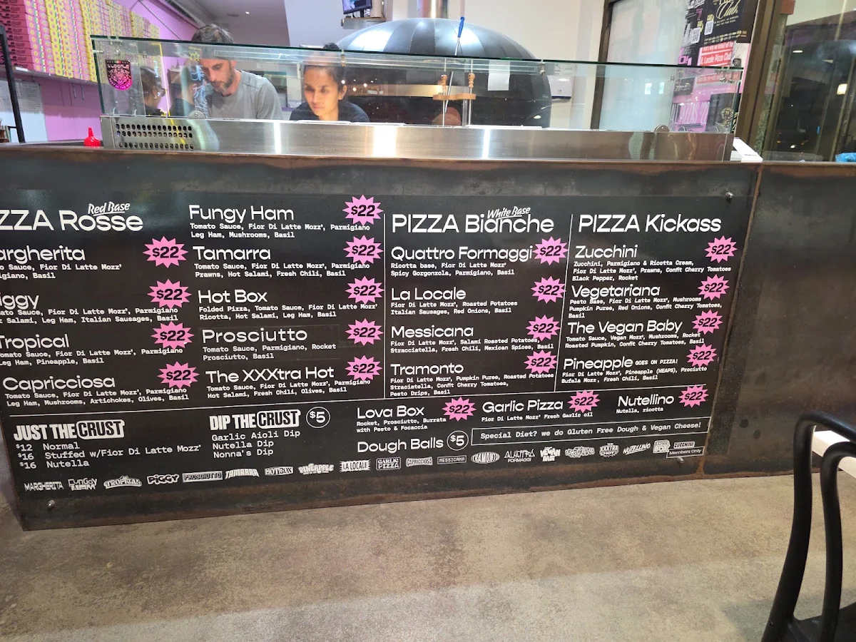 Menu, Il Locale Pizzeria Subiaco