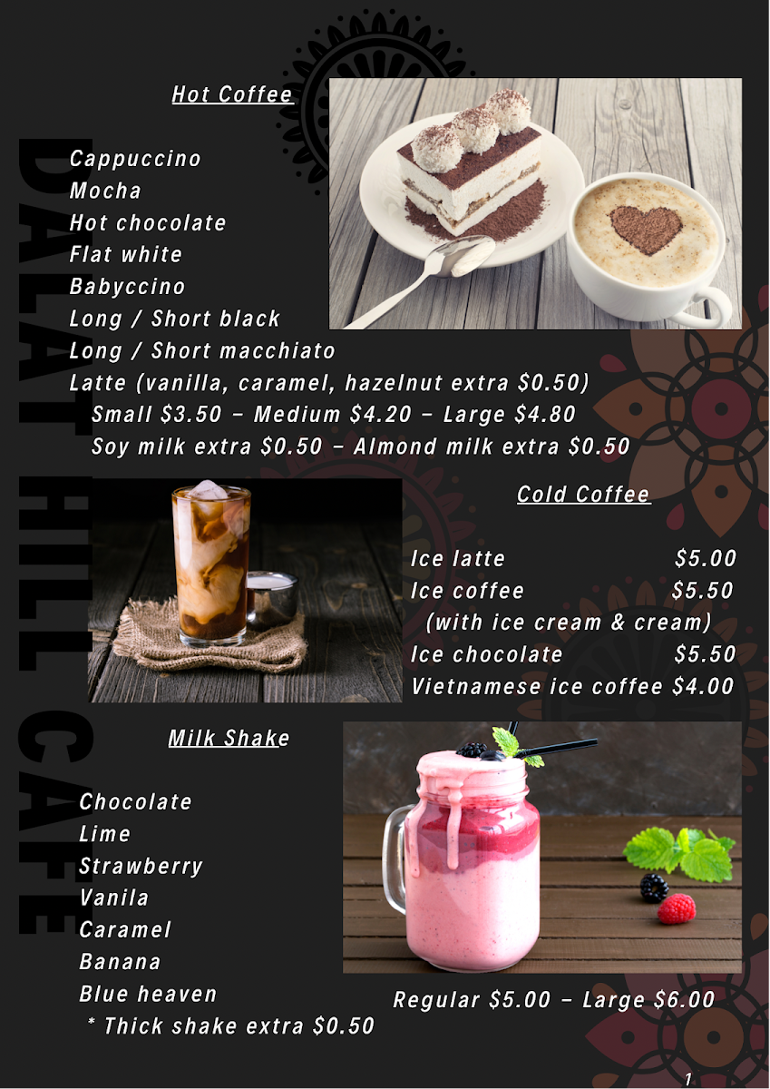 Menu, DaLat Hill