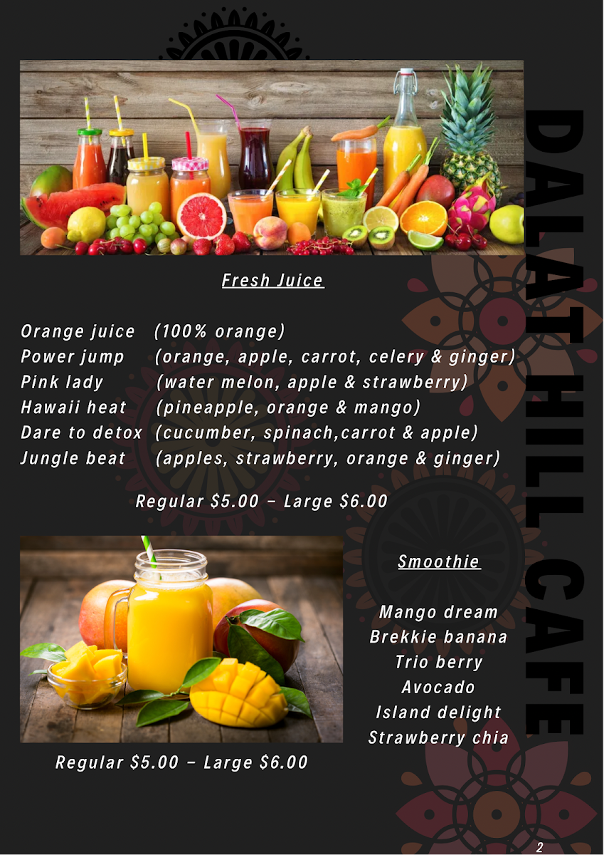 Menu, DaLat Hill