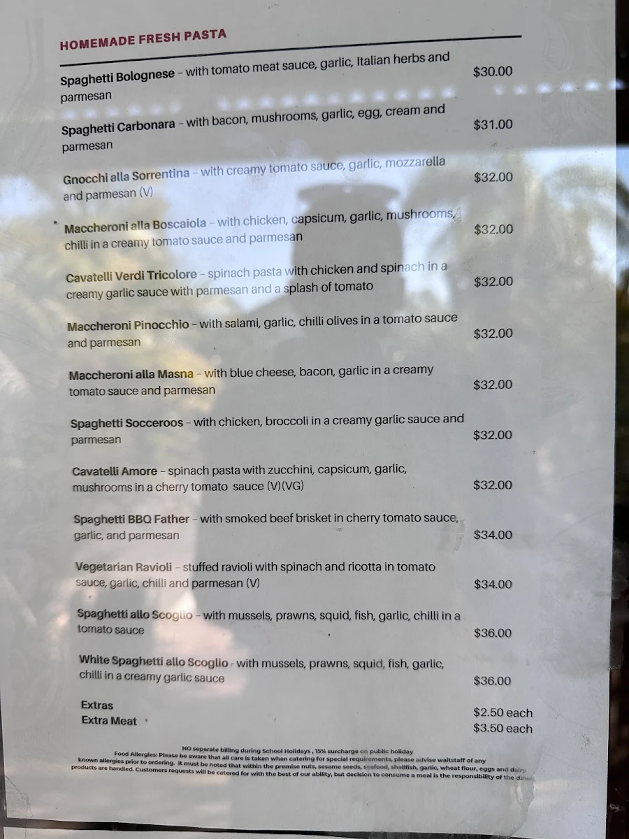 Menu, The BBQ Father Restaurant & Deli
