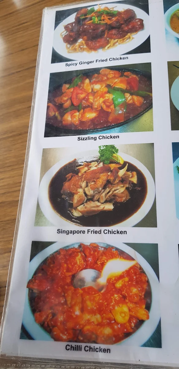 Menu, Malaysia Garden Restaurant