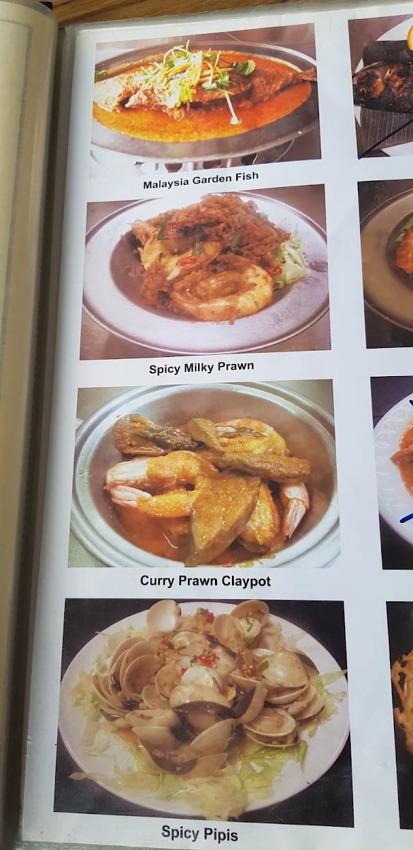 Menu, Malaysia Garden Restaurant