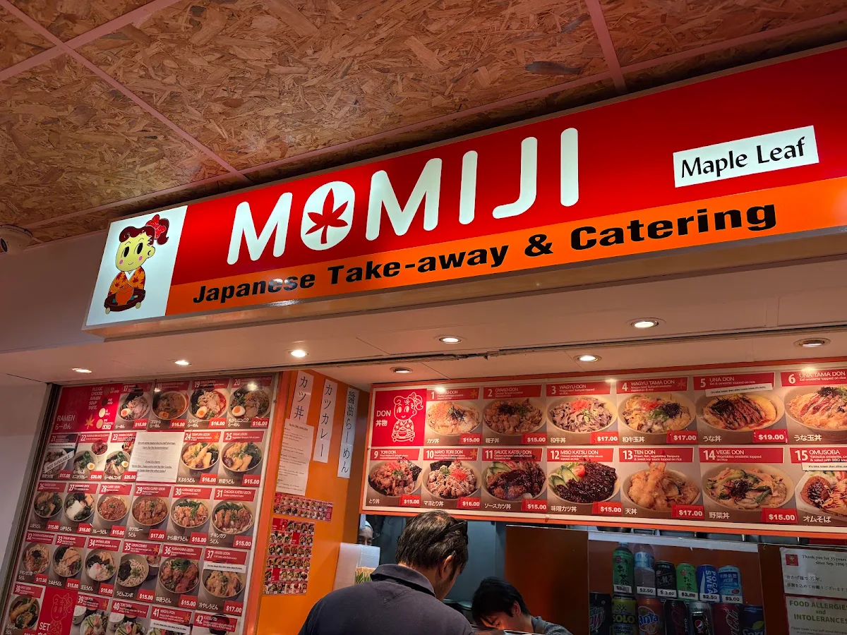 Menu, Momiji Japanese Takeaway