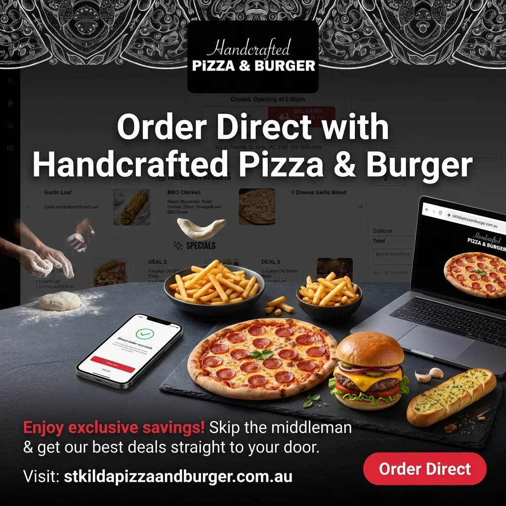 Menu, Handcrafted Pizza & Burger