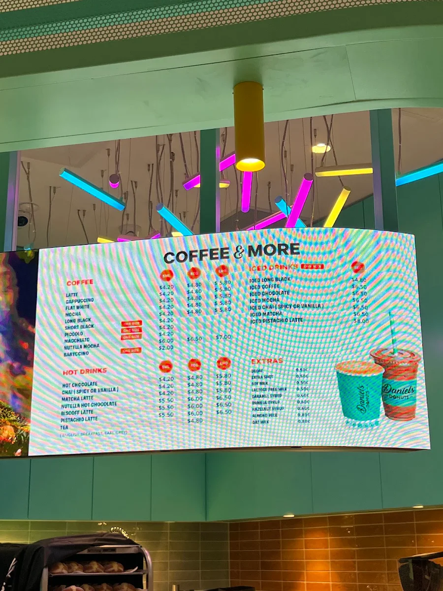 Menu, Daniel's World Square
