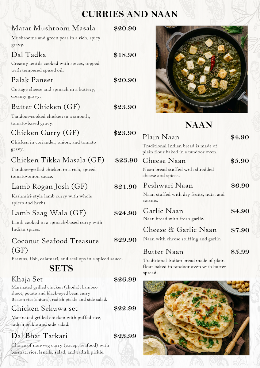 Menu, Silver Salver Restaurant and function Center - Best Restaurant in Wollongong