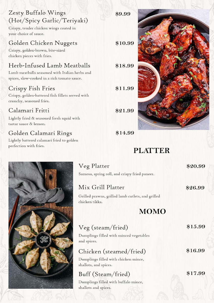 Menu, Silver Salver Restaurant and function Center - Best Restaurant in Wollongong