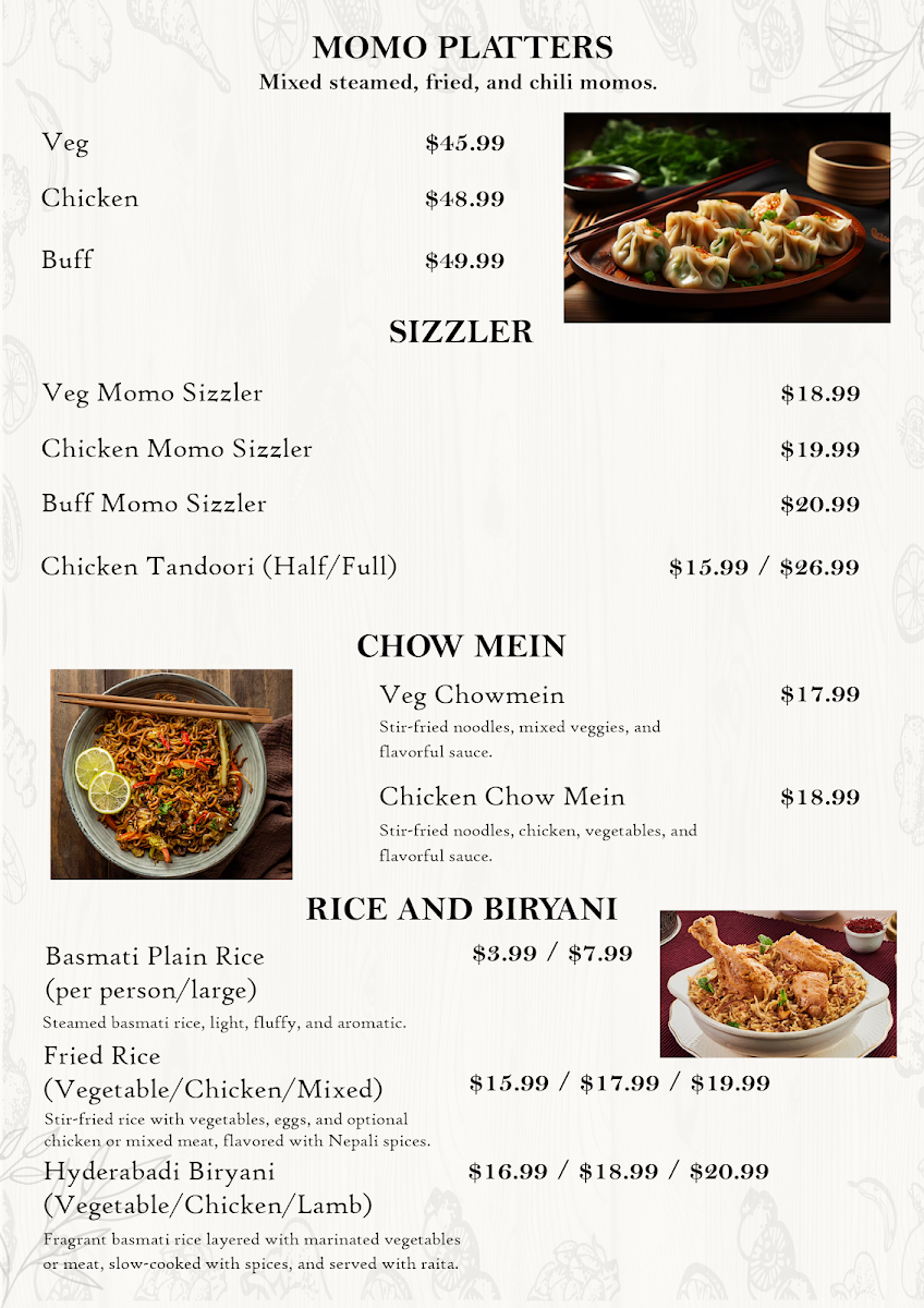 Menu, Silver Salver Restaurant and function Center - Best Restaurant in Wollongong