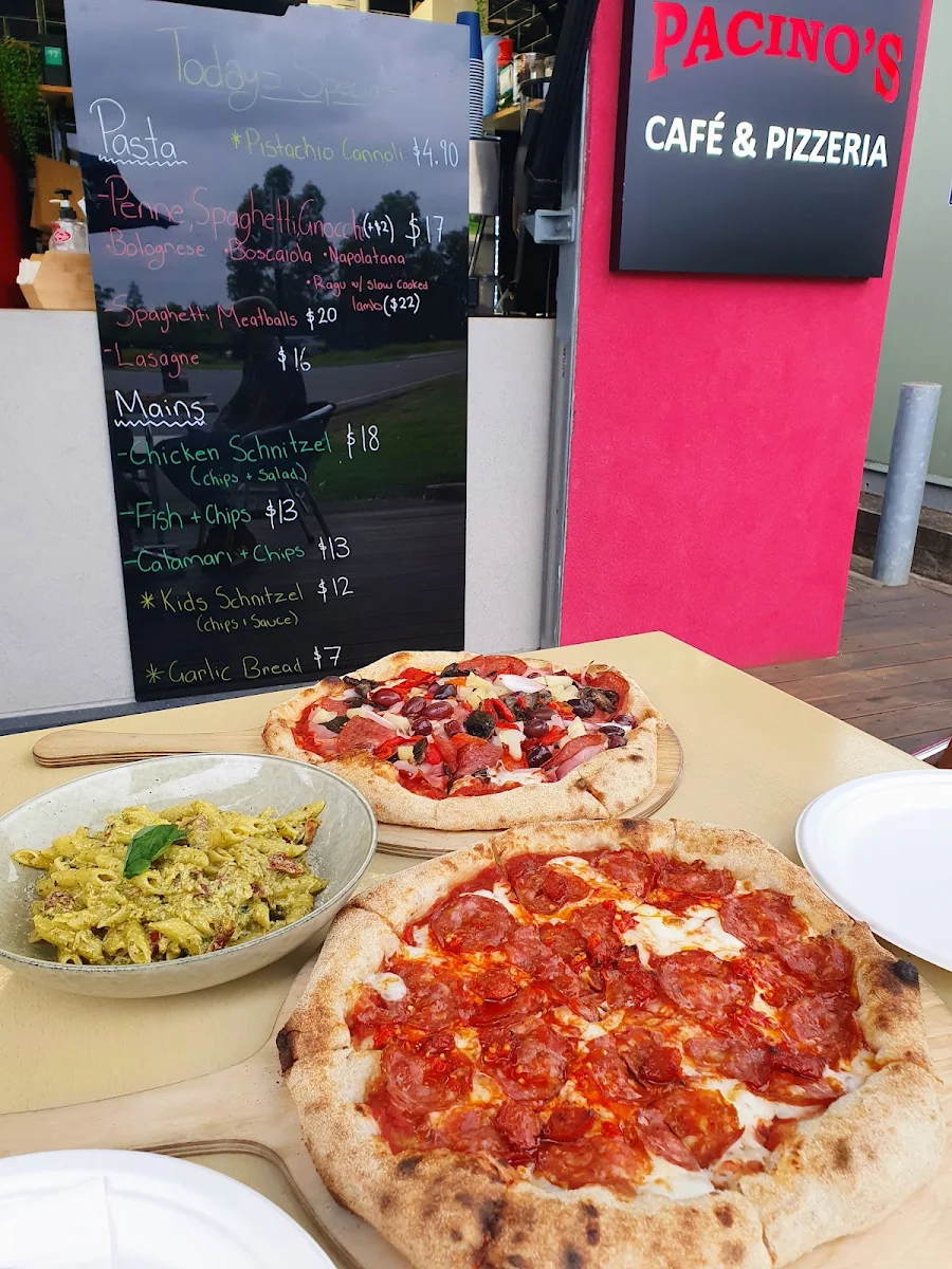 Menu, Pacino's Cafe & Pizzeria