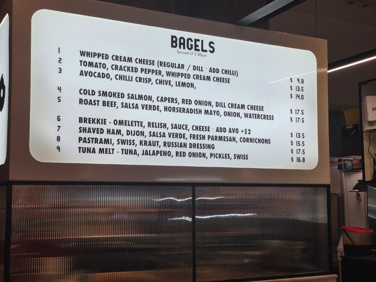 Menu, Doughboys Melbourne