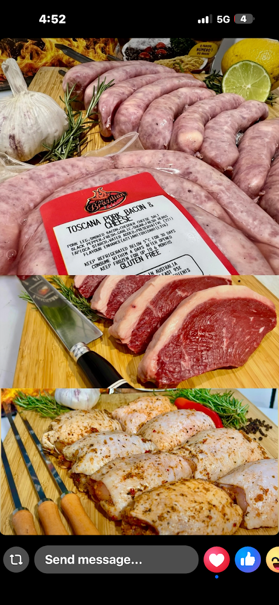 Menu, Brazilian Grill Bbq