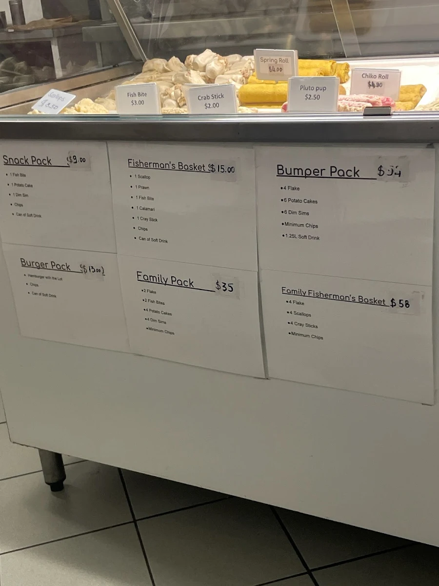 Menu, Mr Do Takeaway