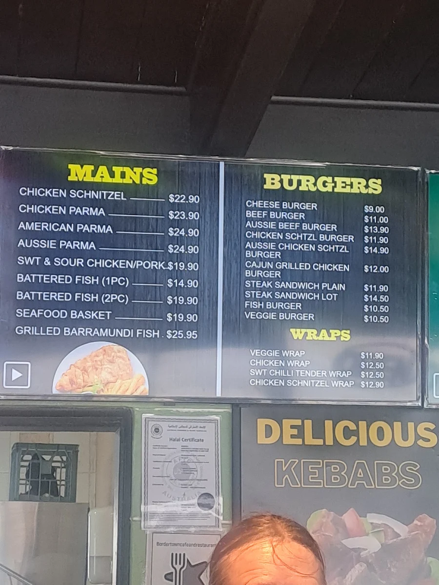 Menu, Country Fried Chicken