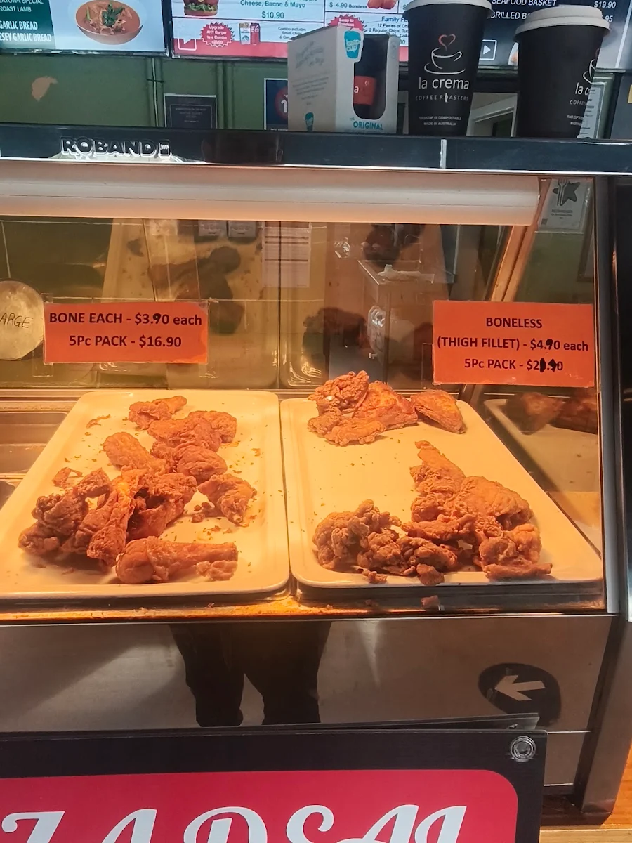 Menu, Country Fried Chicken