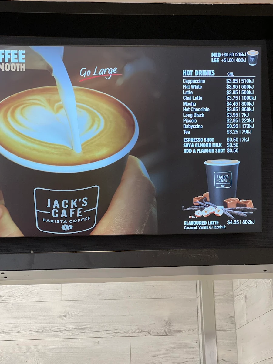 Menu, Hungry Jack's Burgers Casula