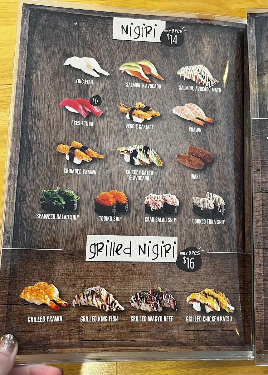 Menu, Sushi House