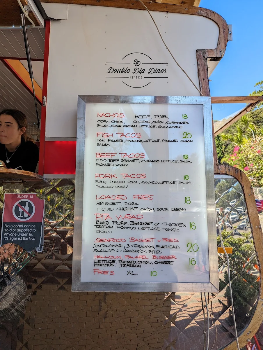Menu, The Salty Pearl