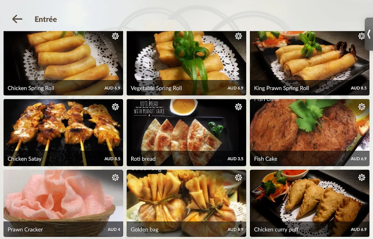 Menu, Little Thai Kitchen