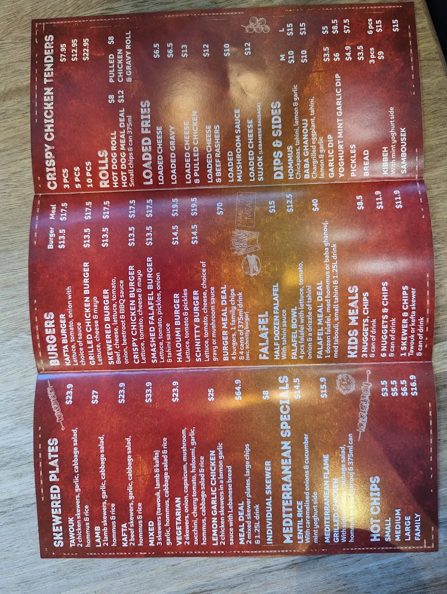 Menu, Skewered lawson