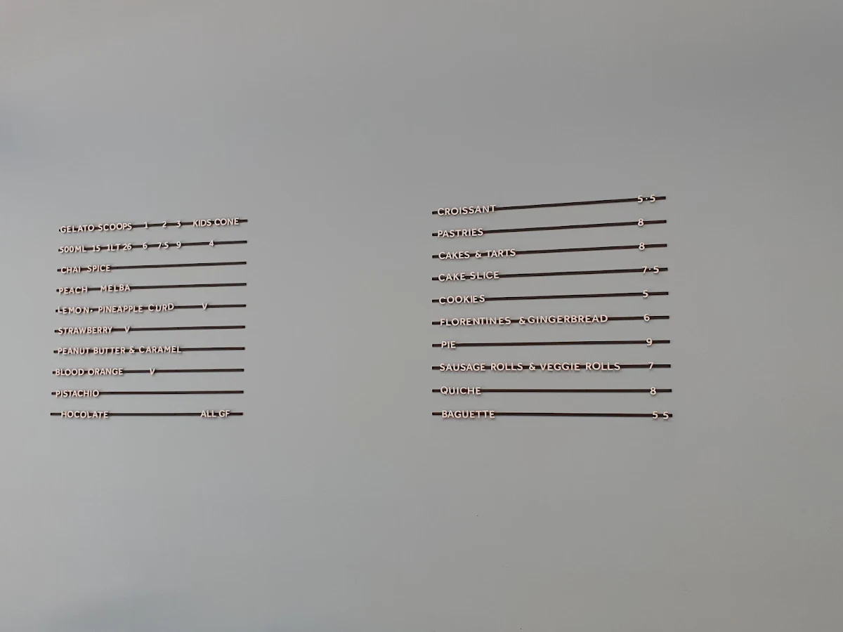 Menu, Johnny Baker Downtown