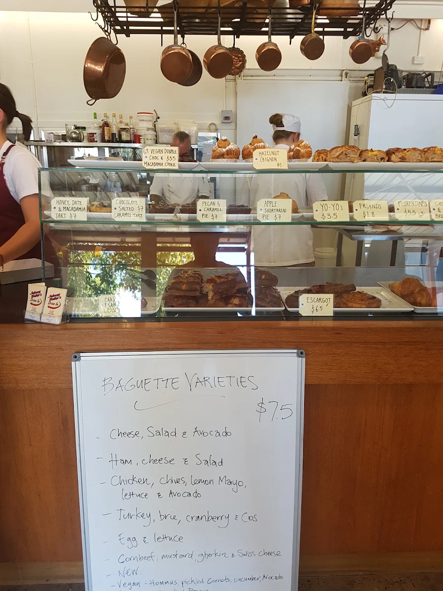 Menu, Johnny Baker Downtown