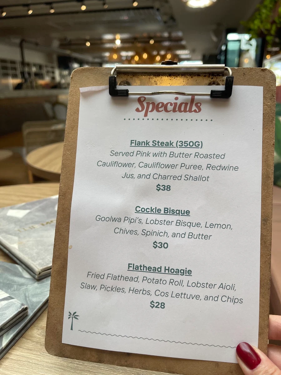 Menu, The Moseley
