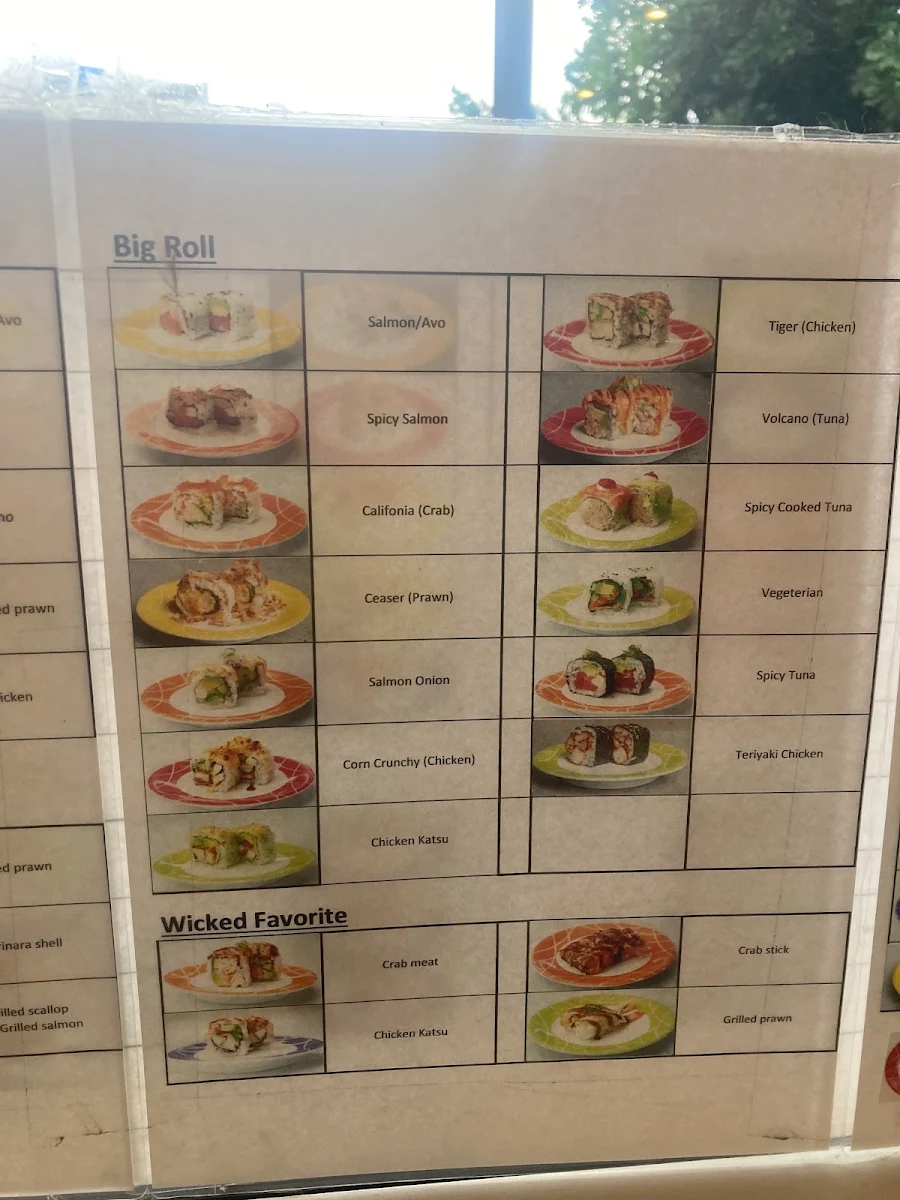 Menu, Choice Sushi Marsden Park