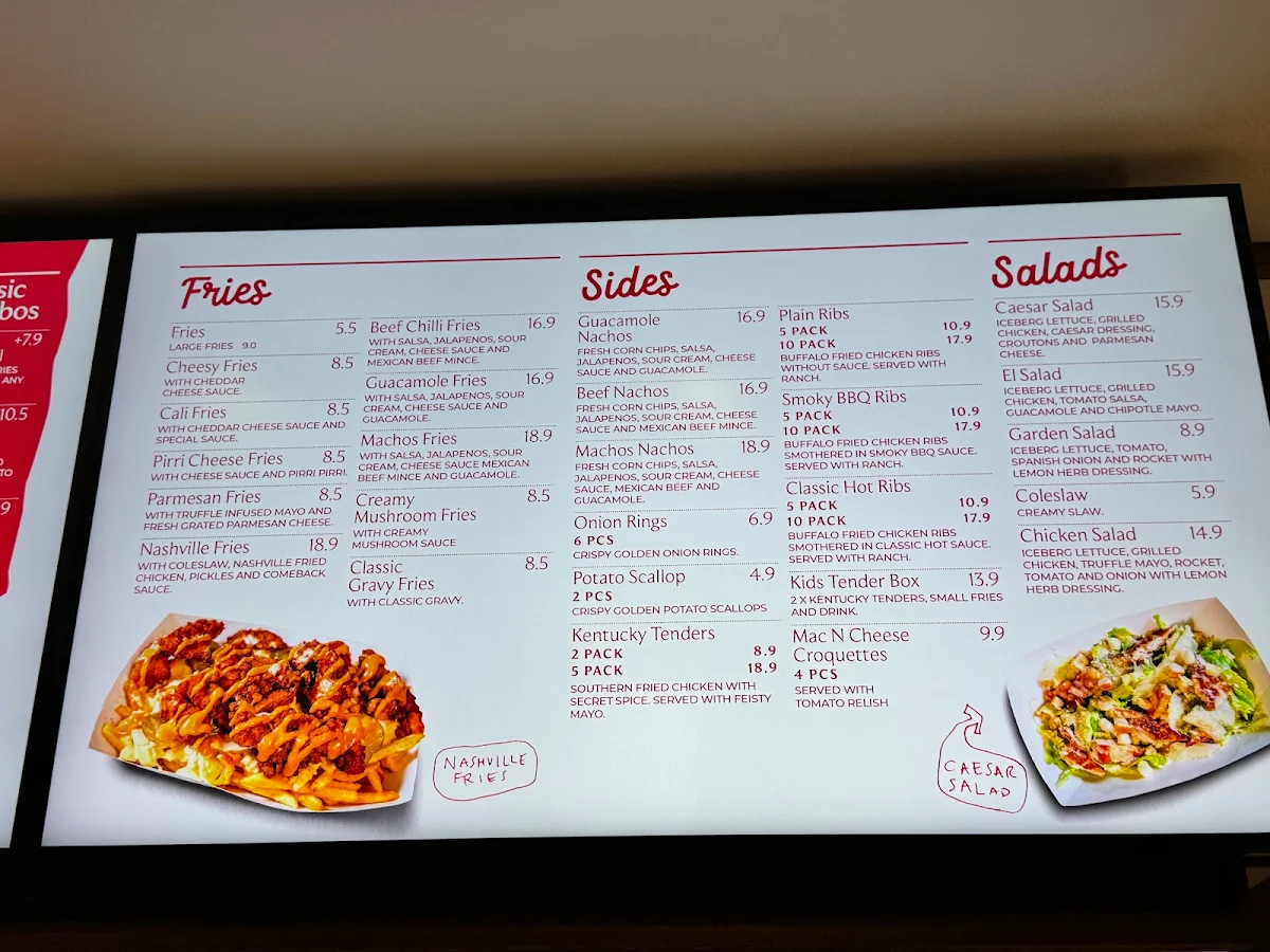 Menu, Classic Burger Yagoona