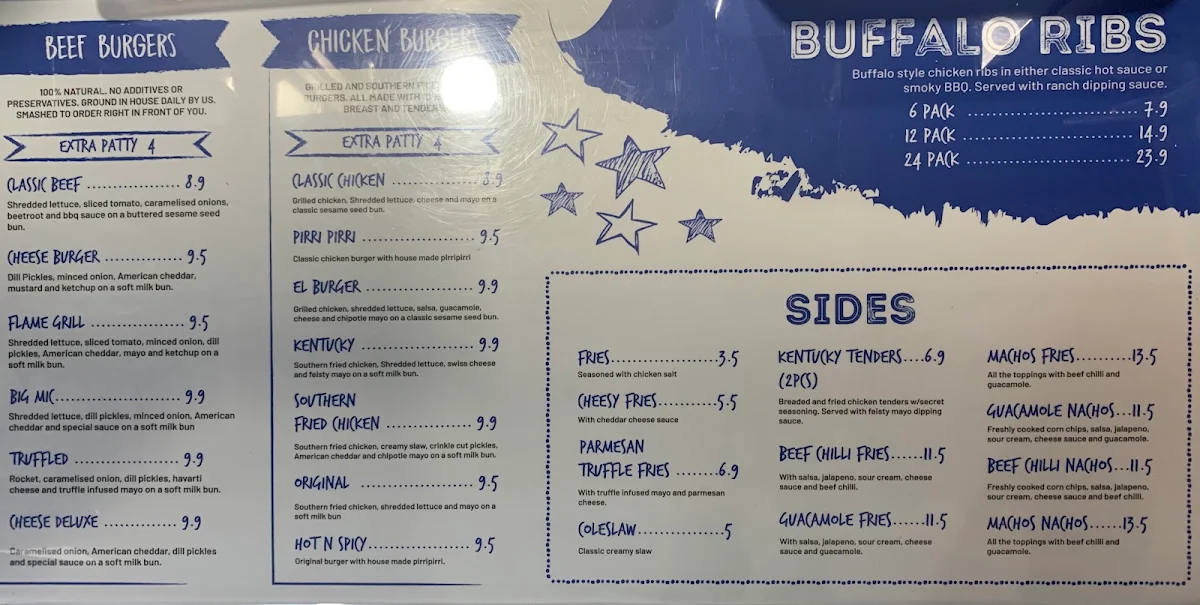 Menu, Classic Burger Yagoona